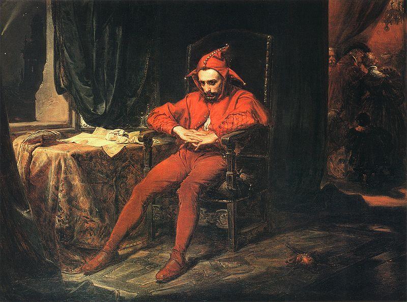 Jan Matejko Stanczyk during a Ball at the Court of Queen Bona after the Loss of Smolensk oil painting image